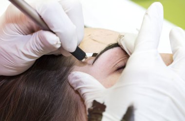 Mikrobleyding kaşlar iş akışı 