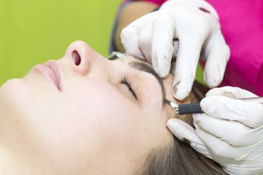 Mikrobleyding kaşlar iş akışı 