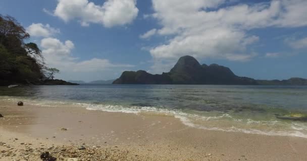 Paesaggio Delle Isole Della Zona Costiera Dell Isola Palawan Nelle — Video Stock