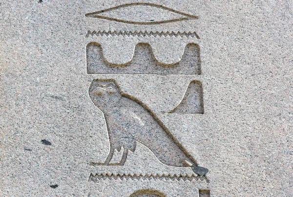 Egyptian hieroglyphics on the ancient Royalty Free Stock Images