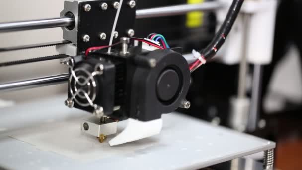 3D mechanizm drukarki praca projekt yelement — Wideo stockowe