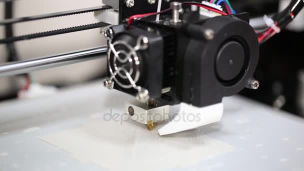 Meccanismo stampante 3d di lavoro yelement design — Video Stock