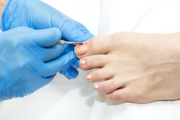 Processo de pedicure — Fotografia de Stock