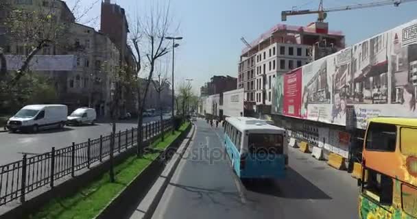 Visa gatorna i Istanbul — Stockvideo