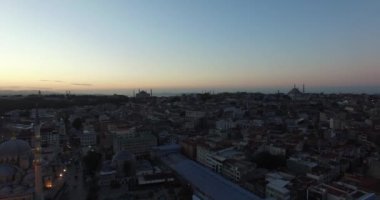 Şafak panoramik Istanbul şehir içinde
