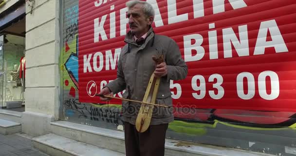 Istiklal Street sétálóutca a város — Stock videók