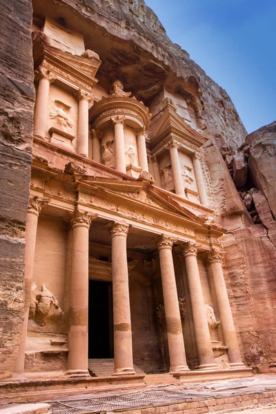 Cidade rochosa abandonada antiga de Petra — Fotografia de Stock