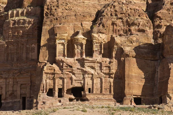 Cidade rochosa abandonada antiga de Petra — Fotografia de Stock