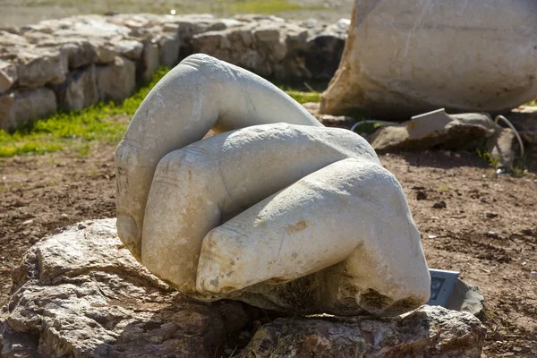 As ruínas da antiga cidadela de Amã — Fotografia de Stock