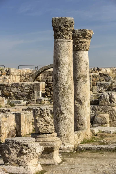 De ruïnes van de oude citadel in Amman — Stockfoto
