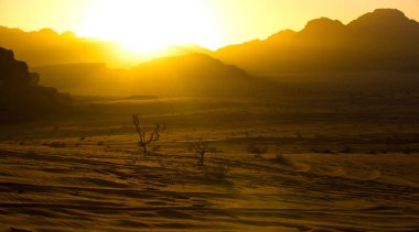 Ürdün 'de WADI RUM Çölü 
