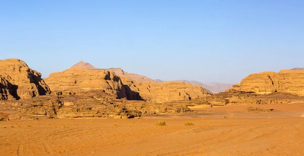 WADI RUM deserto na Jordânia — Fotografia de Stock
