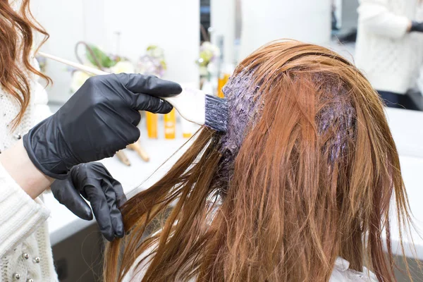 Processi di colorazione dei capelli — Foto Stock