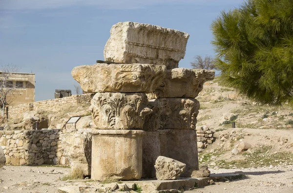 Oude citadel in Amman, Jordanië — Stockfoto