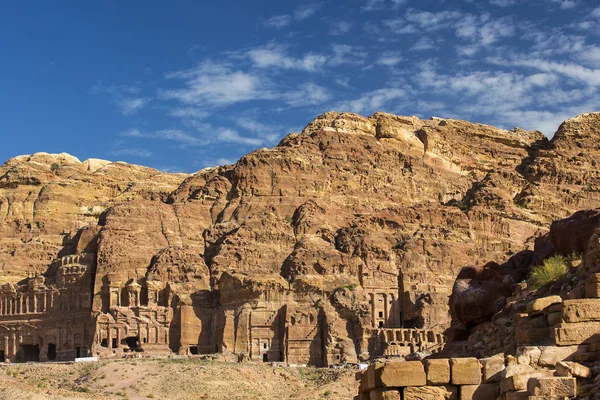 Cidade rochosa abandonada antiga de Petra — Fotografia de Stock