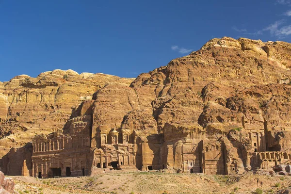 Gamla övergivna rock staden Petra — Stockfoto