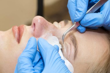 yordam kirpik uzatma, kirpik Laminasyon için 