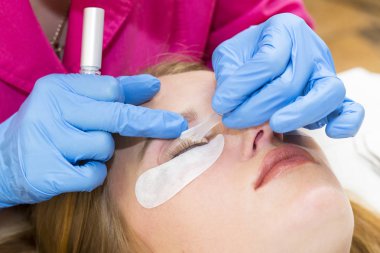 yordam kirpik uzatma, kirpik Laminasyon için 