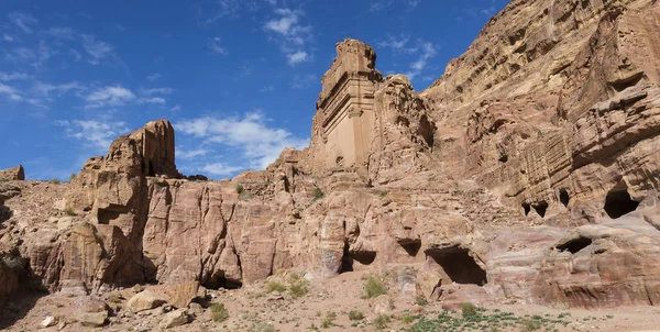 Eski rock city Petra Ürdün'de terk edilmiş. 