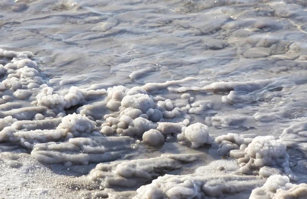 Dead Sea salt deposits stones