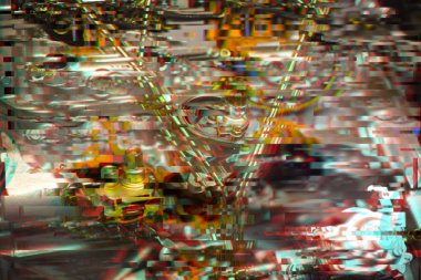 arka plan doku Glitch etkisi