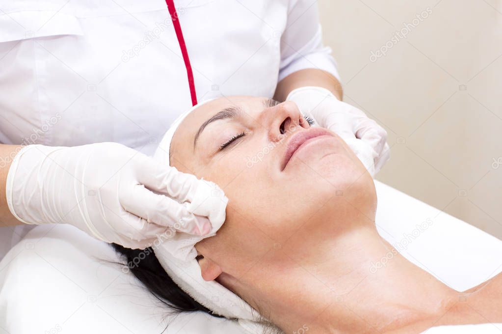 Process of massage and facials 