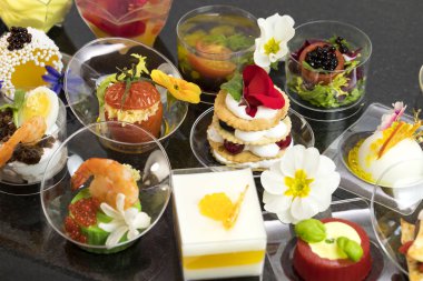 Moleküler mutfak unsurları ile Mini kanepeler 