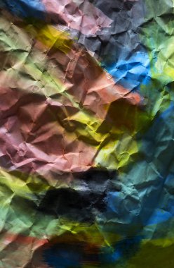 Renkli buruşuk kağıt arka plan 