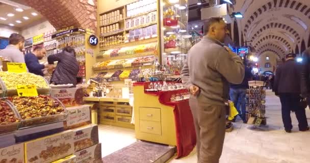 Az Isztambul régi Egyiptomi piac — Stock videók
