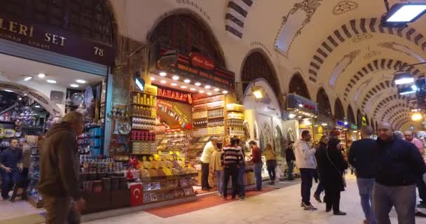 Antiguo mercado egipcio en Estambul — Vídeos de Stock