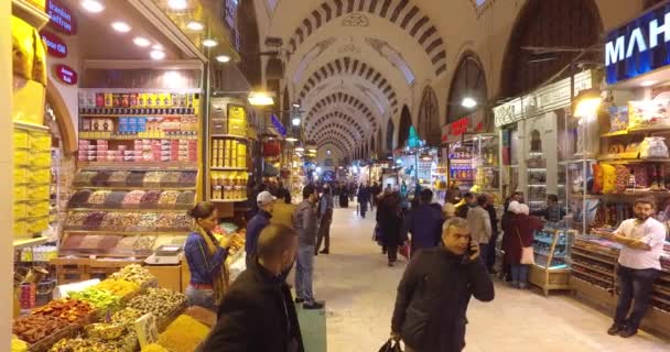Vieux marché égyptien à Istanbul — Video