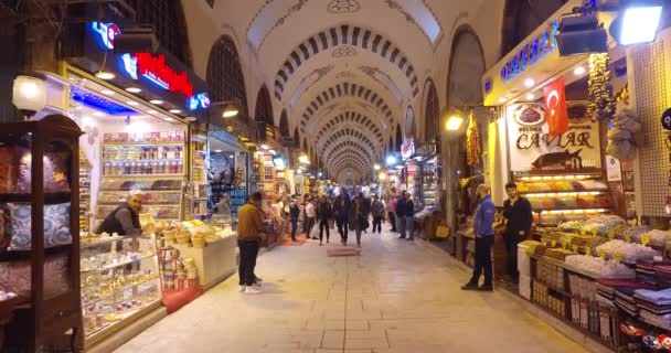 Antigo mercado egípcio em Istambul — Vídeo de Stock