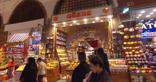 Stary rynek egipski w Stambule — Wideo stockowe