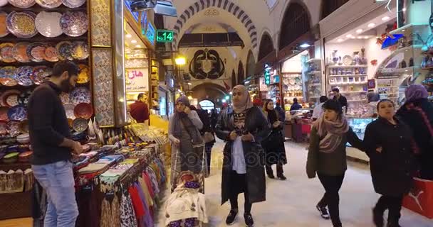 Antigo mercado egípcio em Istambul — Vídeo de Stock