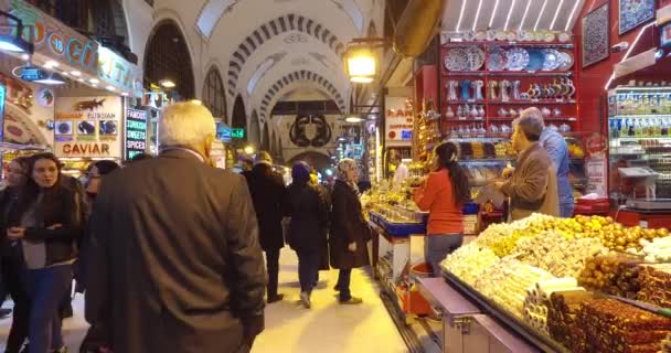 Antico mercato egiziano a Istanbul — Video Stock