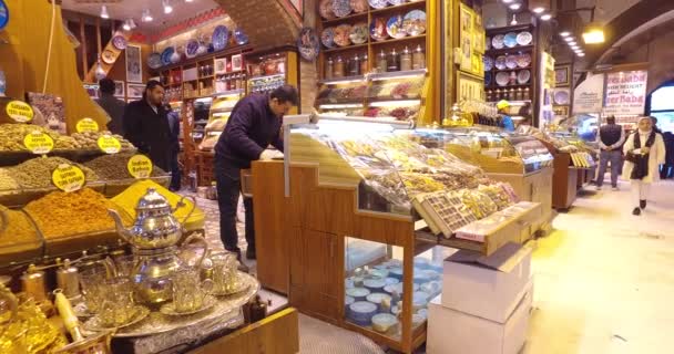 Vieux marché égyptien à Istanbul — Video