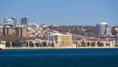 Haliç görünümünden kanal üzerinde Panoraması şehir pistleri 