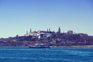 Haliç görünümünden kanal üzerinde Panoraması şehir pistleri 