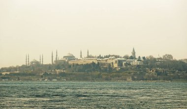 Istanbul Haliç koyu alandaki Panoraması 