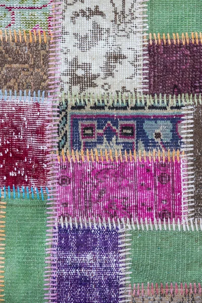 Texture d'un morceau de vieux tapis à — Photo