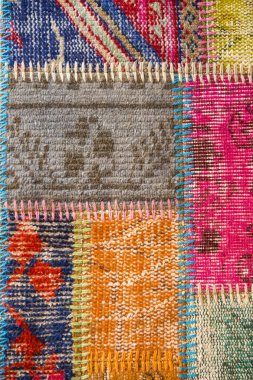 Eski bir parça halı doku