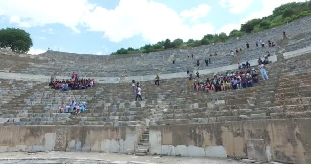 Las ruinas de la antigua ciudad antigua de Éfeso — Vídeos de Stock