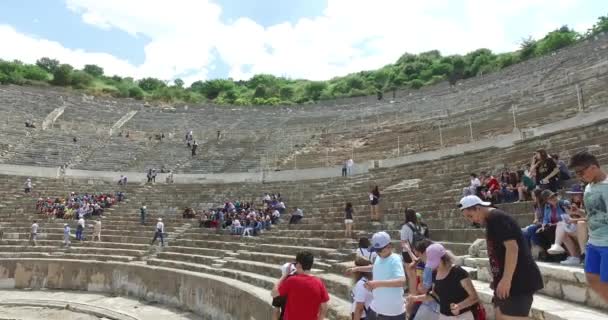 Le rovine dell'antica città di Efeso — Video Stock