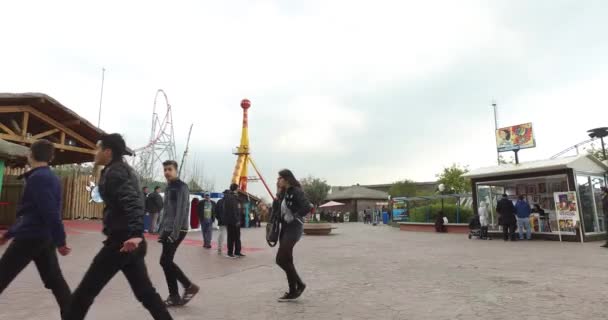 Vialand temalı eğlence eğlence parkı — Stok video