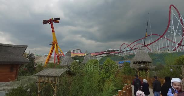 Vialand themed entertainment amusement park — Stock Video
