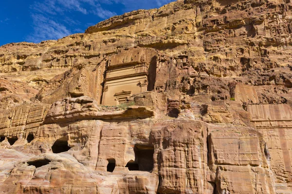Antica città rupestre abbandonata di Petra — Foto Stock