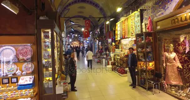 Torget Sultanahmet en plats för turister att besöka i Istanbul — Stockvideo