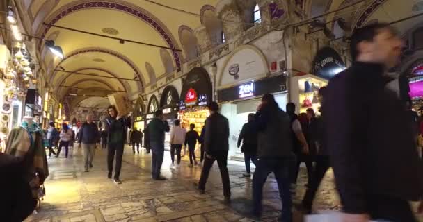 Torget Sultanahmet en plats för turister att besöka i Istanbul — Stockvideo