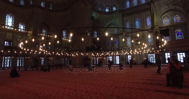 Blue Mosque of Turkey is included in the UNESCO — Stock Video