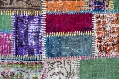 Eski bir parça halı doku